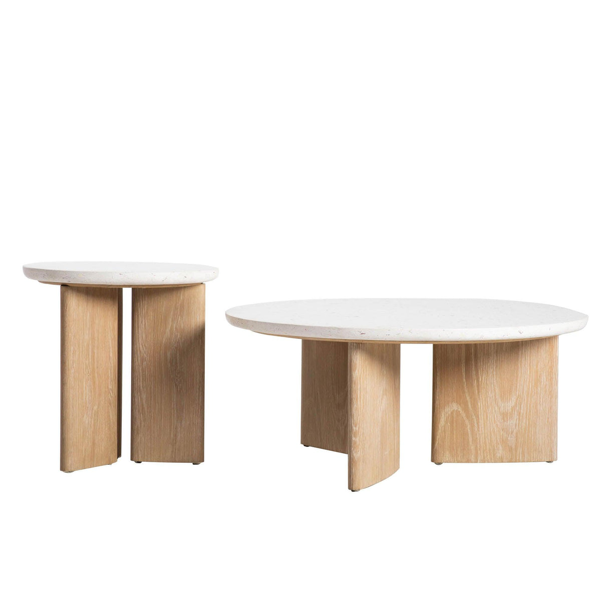 LH Home Infinity Coffee Table - Seashell Finish