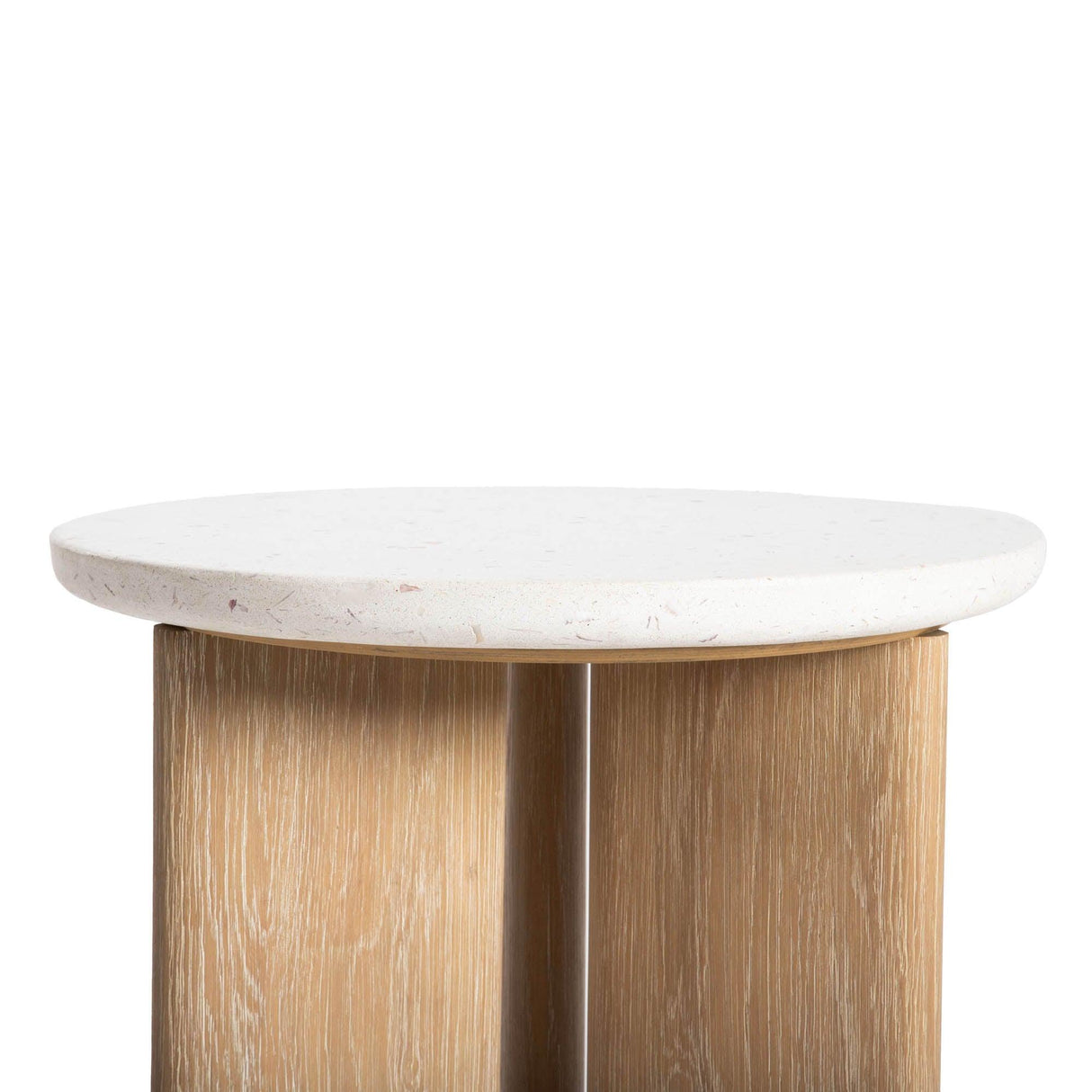 LH Home Infinity Side Table - Seashell Finish