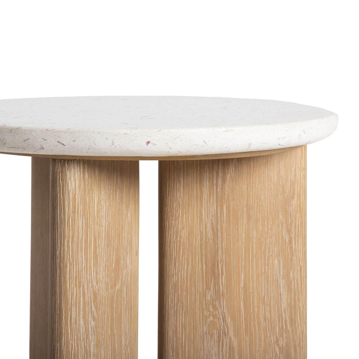 LH Home Infinity Side Table - Seashell Finish