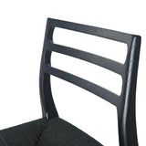 LH Home Java Narrow Counter Stool w/ 26" Seat Height - Black
