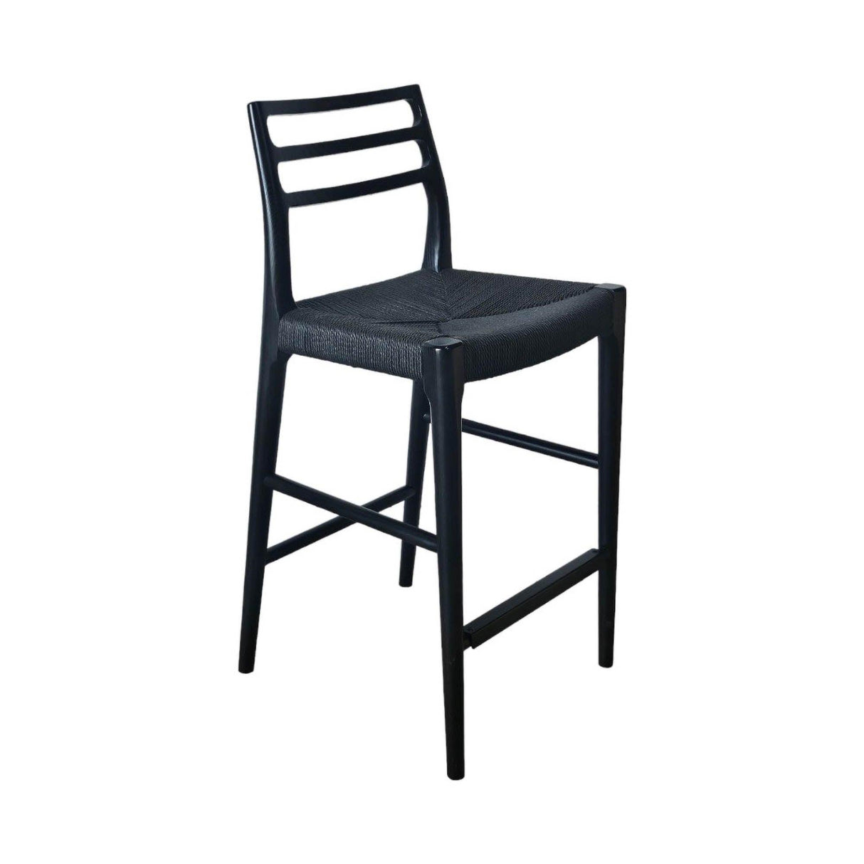 LH Home Java Narrow Counter Stool w/ 26" Seat Height - Black