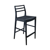 LH Home Java Narrow Counter Stool w/ 26" Seat Height - Black