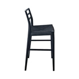 LH Home Java Narrow Counter Stool w/ 26" Seat Height - Black