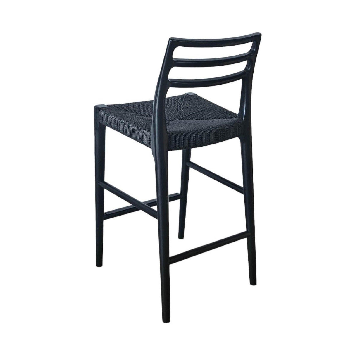 LH Home Java Narrow Counter Stool w/ 26" Seat Height - Black