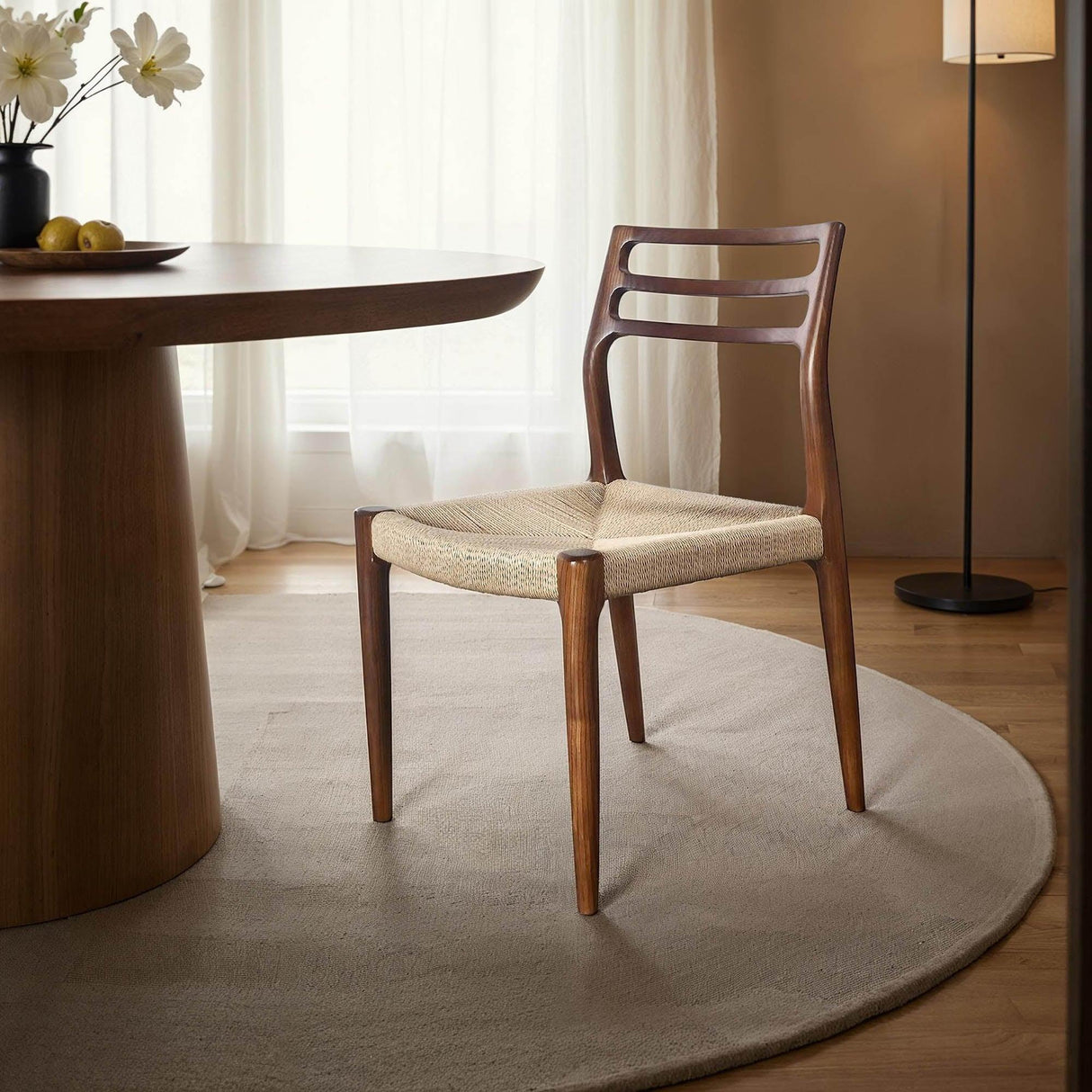 LH Home Java Dining Chair - Walnut Brown