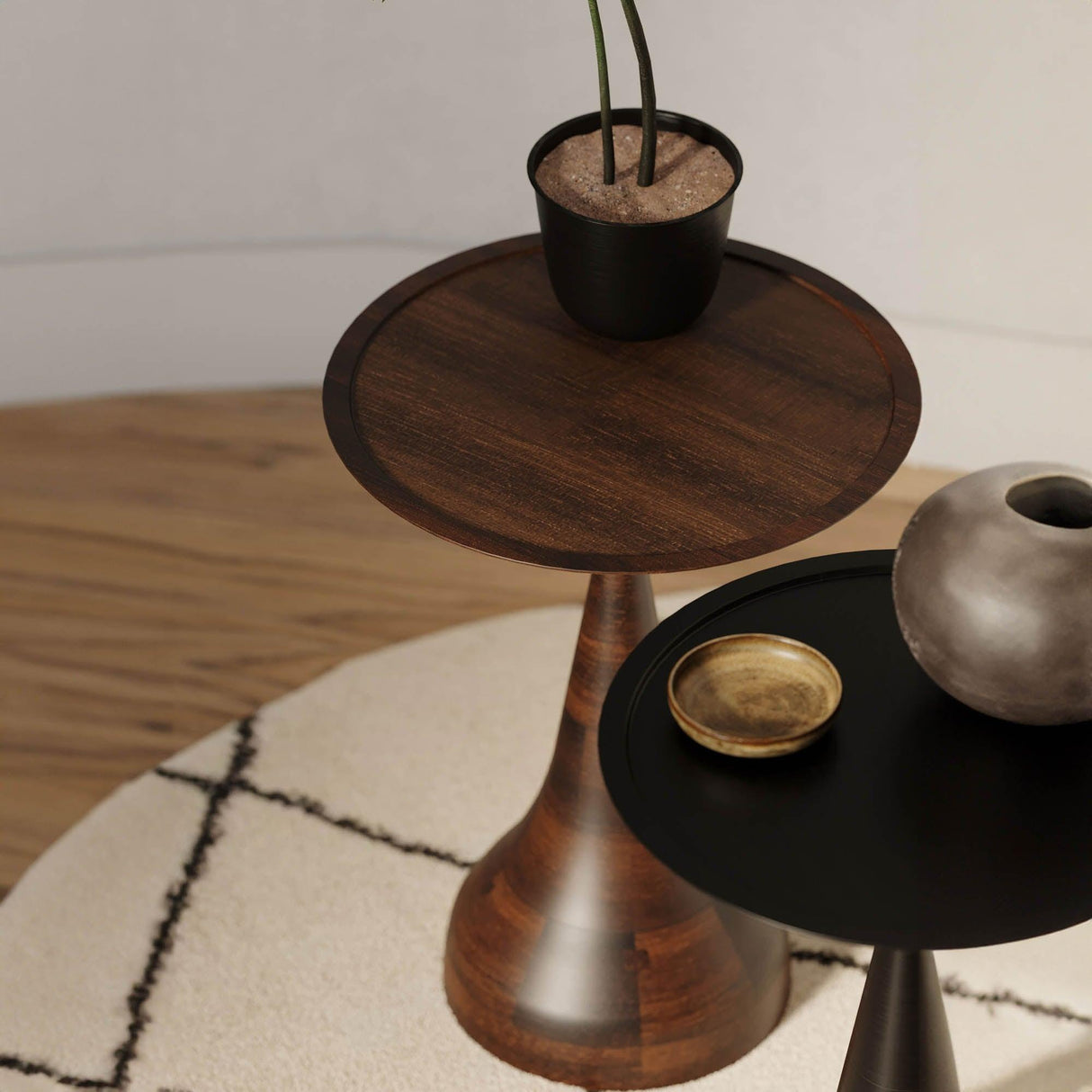 LH Home Polina Side Table Bronze