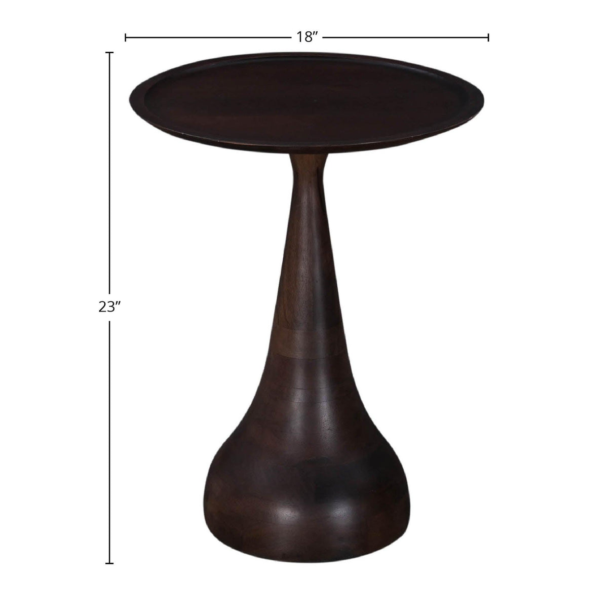 LH Home Polina Side Table Bronze