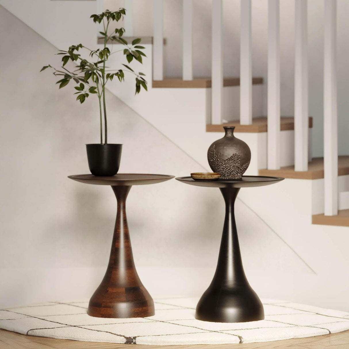LH Home Polina Side Table Bronze