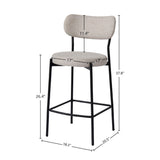 LH Home Kai Counter Stool - Bone White