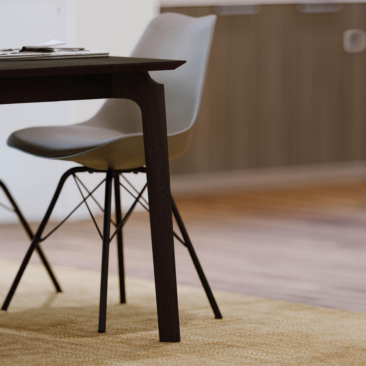LH Home Kenzo Dining Table 71 - Black