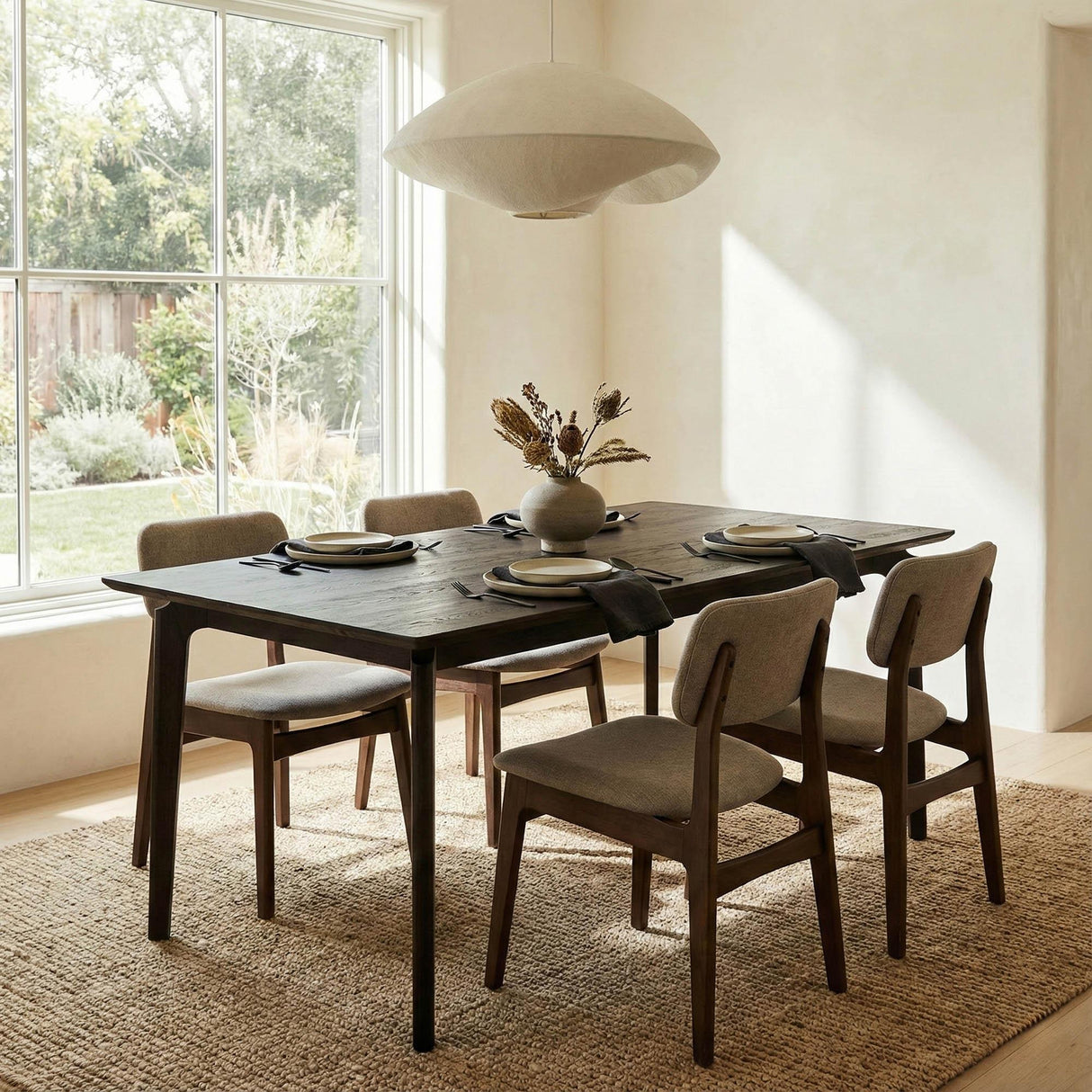 LH Home Kenzo Dining Table Small 60 Black