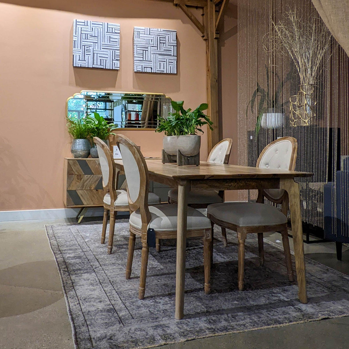LH Home Kenzo Dining Table Small 60 Natural