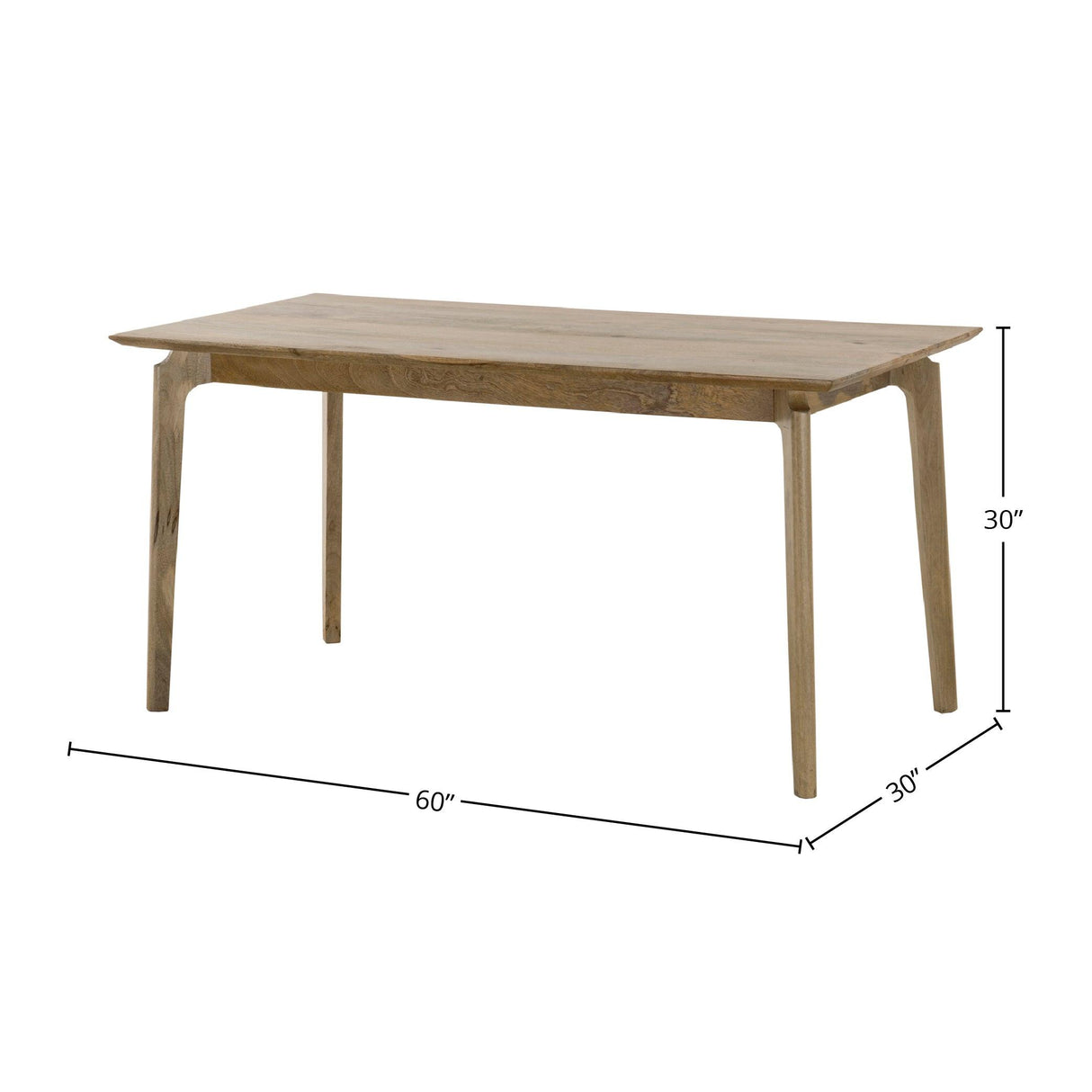 LH Home Kenzo Dining Table Small 60 Natural