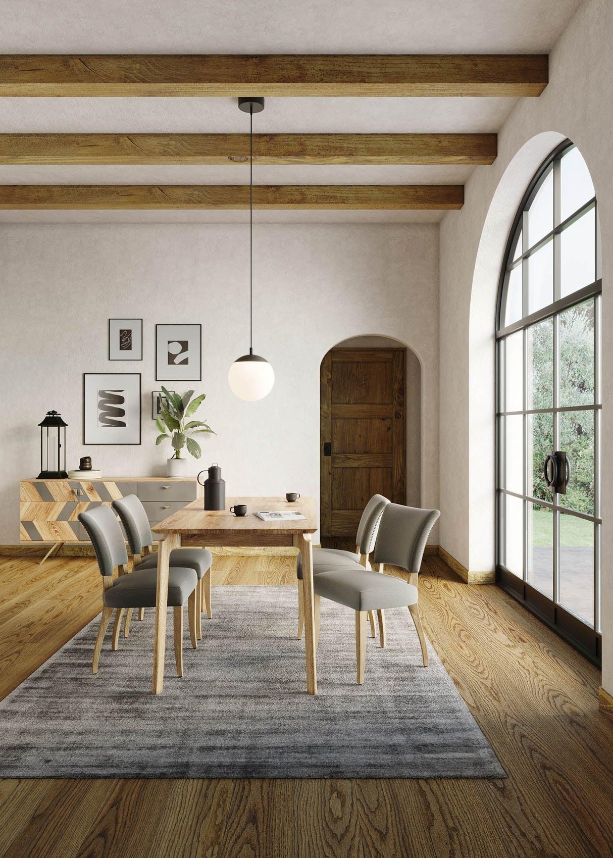 LH Home Kenzo Dining Table Small 60 Natural