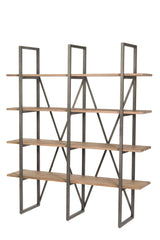LH Home Kenya Large Cain Rack - Salvaged Grey