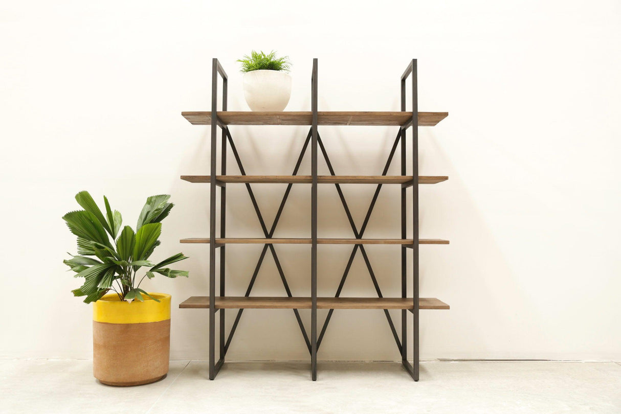LH Home Kenya Large Cain Rack - Salvaged Grey
