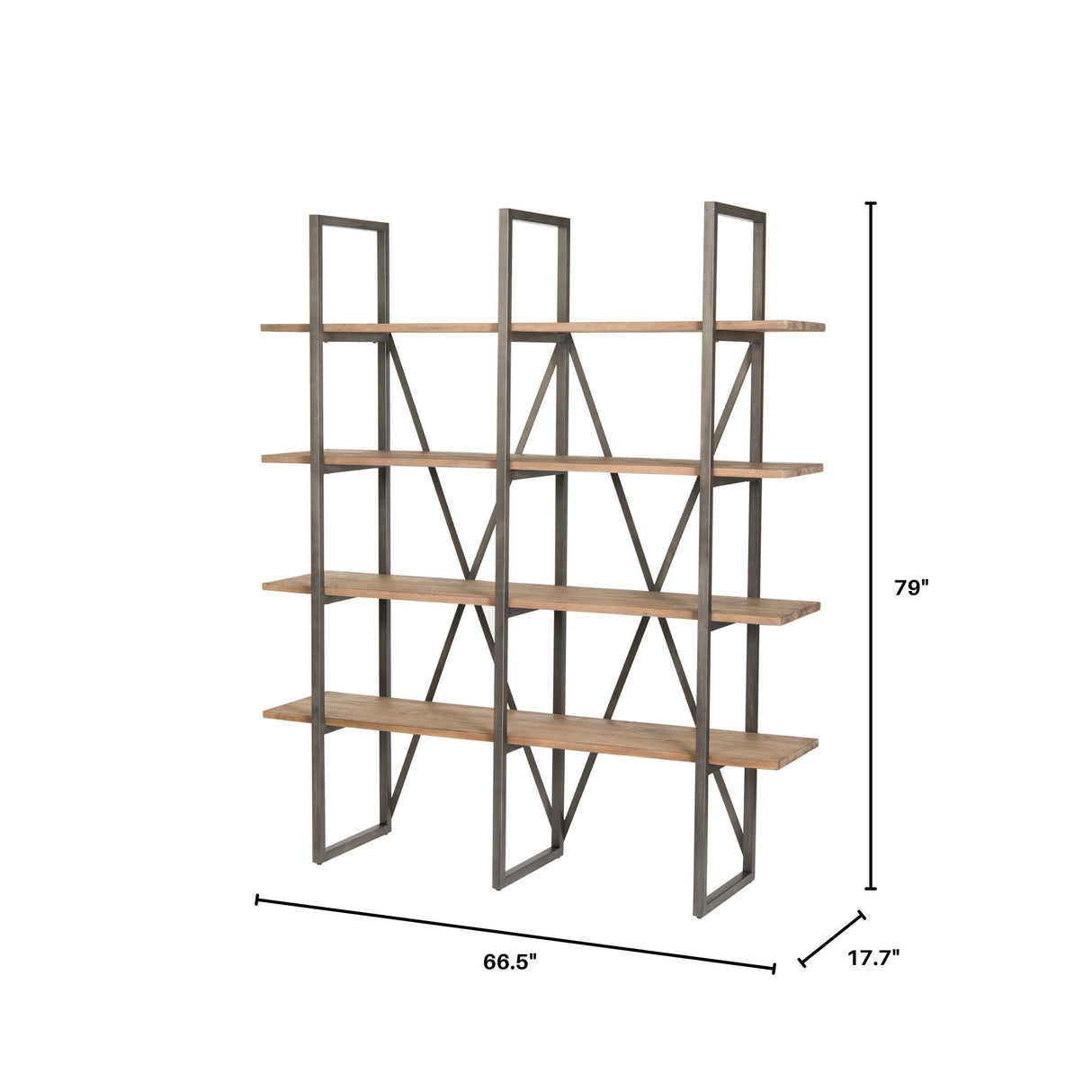 LH Home Kenya Large Cain Rack - Salvaged Grey