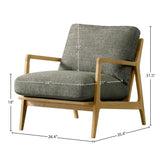 LH Home Las Vegas Lawrence Arm Chair - Sage