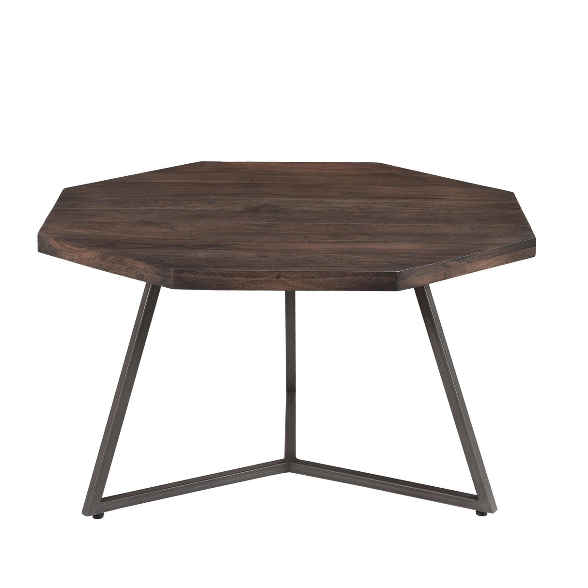 LH Home Loft Octagon Nesting Coffee Table, Set of 2 - Vinegar