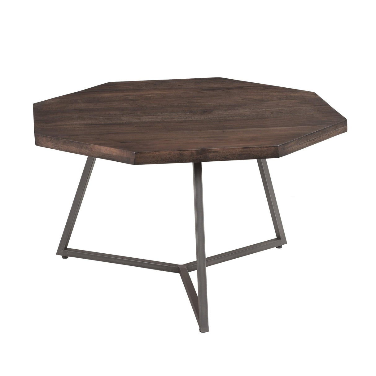 LH Home Loft Octagon Nesting Coffee Table, Set of 2 - Vinegar