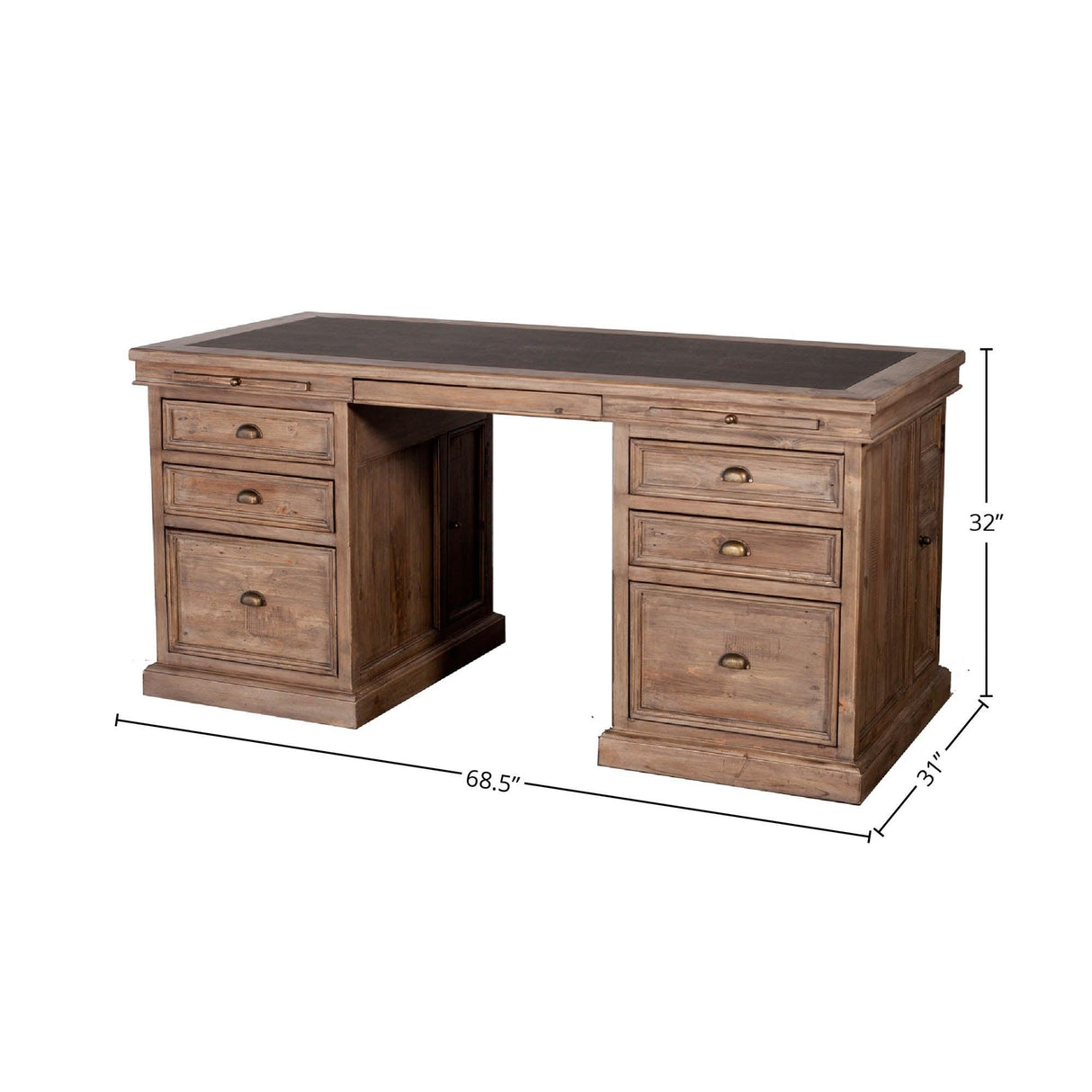 LH Home Lifestyle Double Desk - Sundried