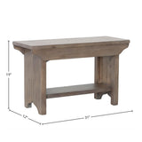 LH Home Irish Coast Small Bench - Sundried