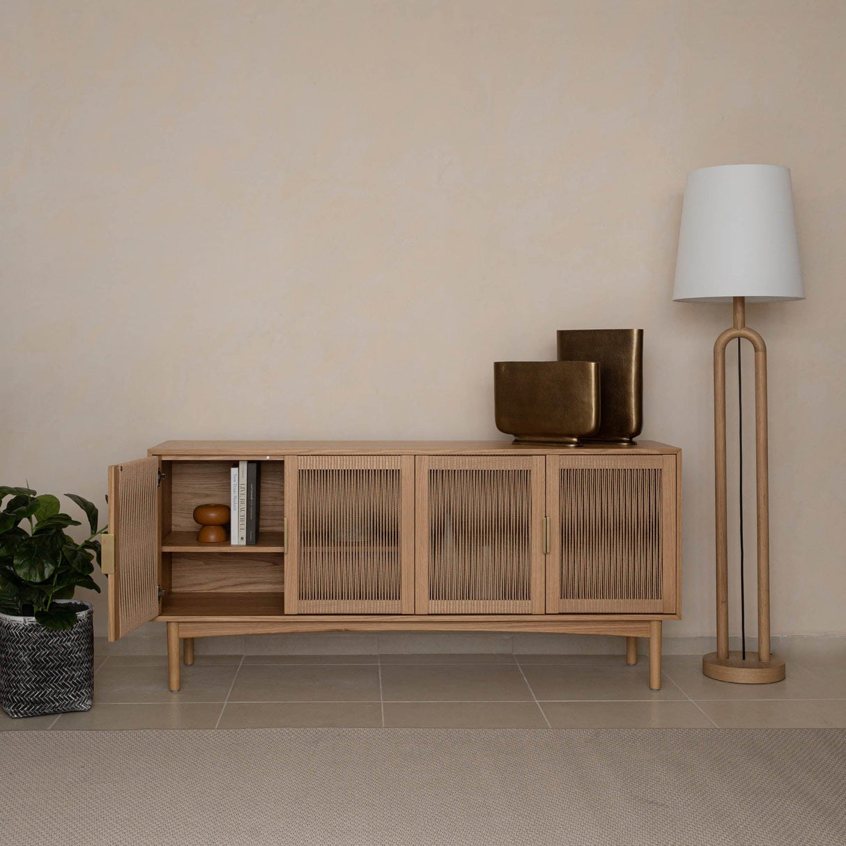 LH Home Lumina 4 Door Sideboard