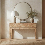 LH Home Mappa Console Table - Light Burl