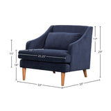 LH Home Missy Club Chair - Navy Velvet