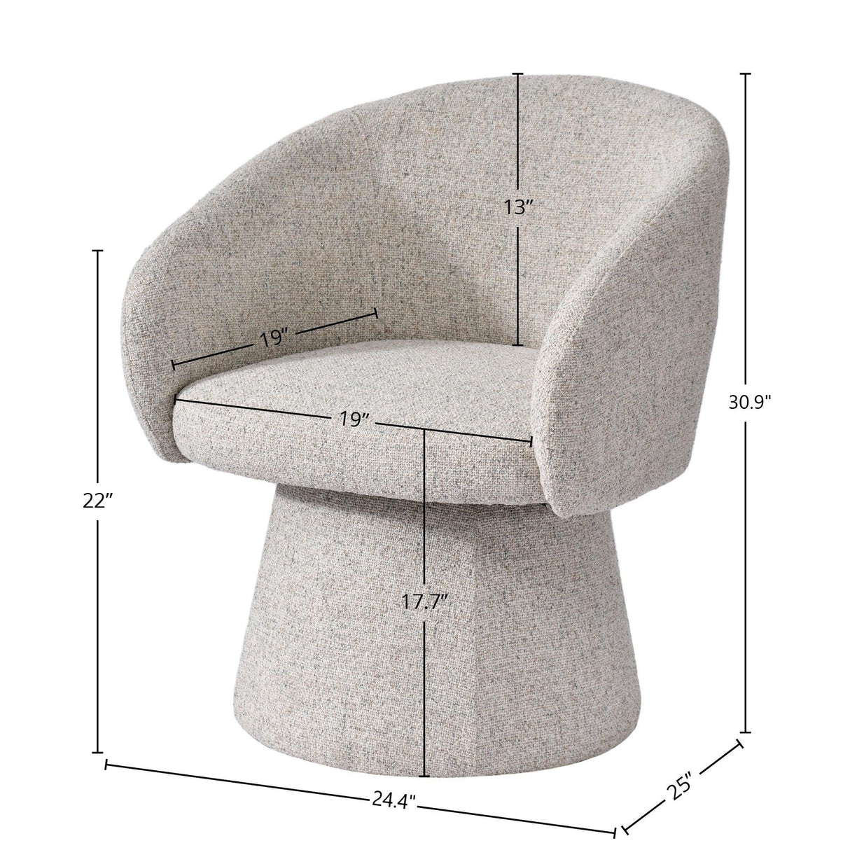 LH Home Misha Club Chair - Sand