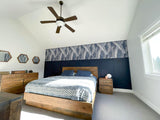 LH Home Nevada Queen Bed - Dark Driftwood