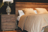 LH Home Nevada Queen Bed - Dark Driftwood