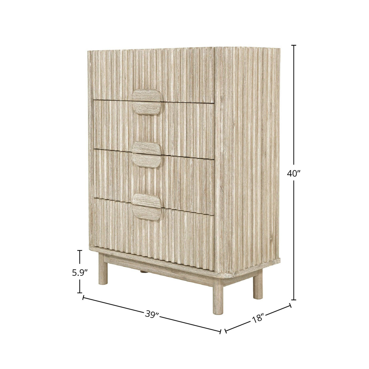LH Home Oasis 4 Drawer Chest