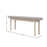 LH Home Oasis Bench - Oatmeal
