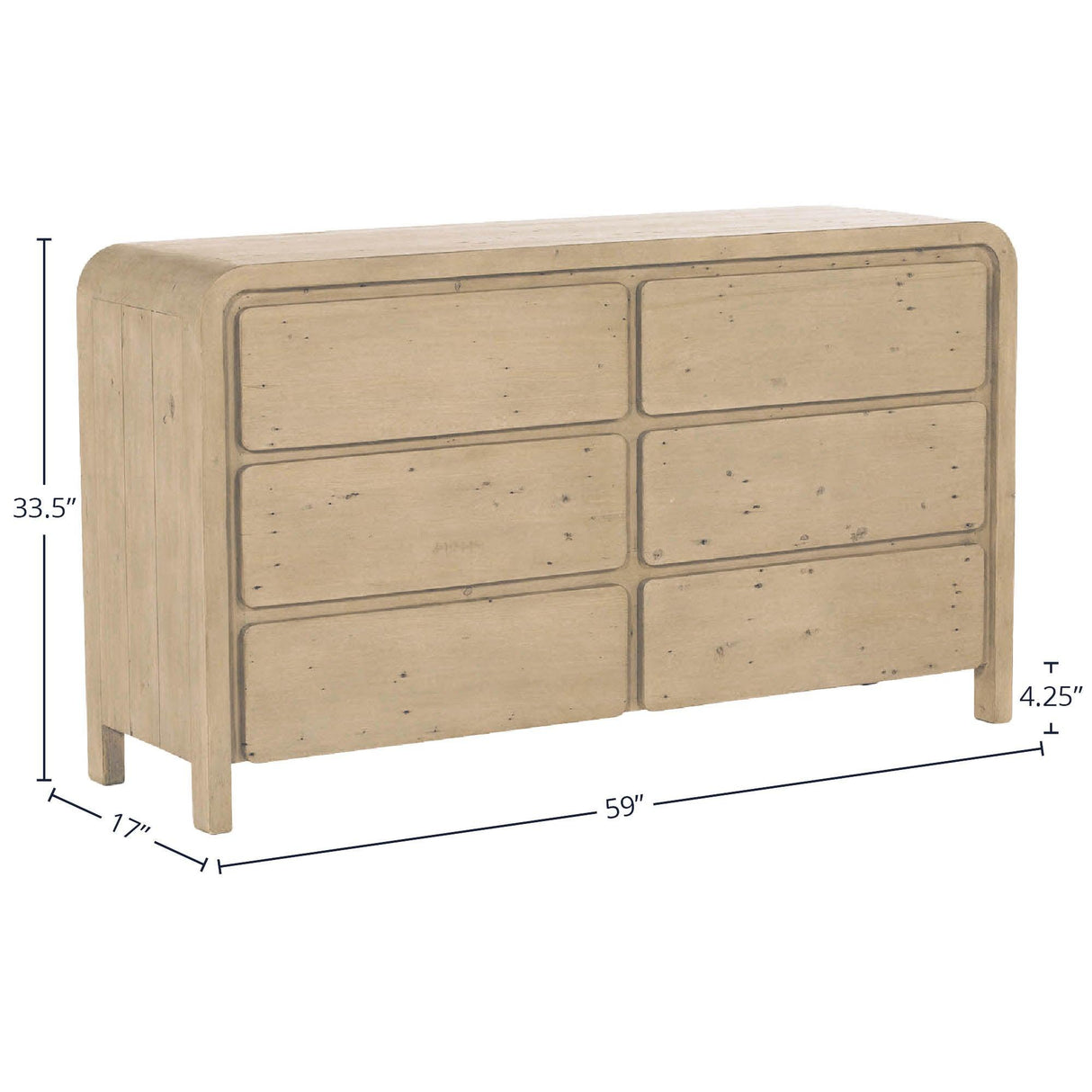 LH Home Opera 6 Drawer Dresser