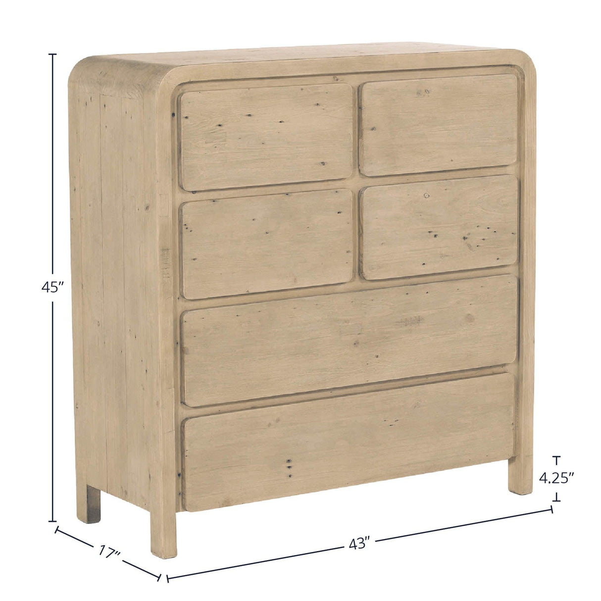 LH Home Opera 6 Drawer Chest