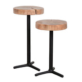 LH Home Organic Martini Tables (Set of 2)