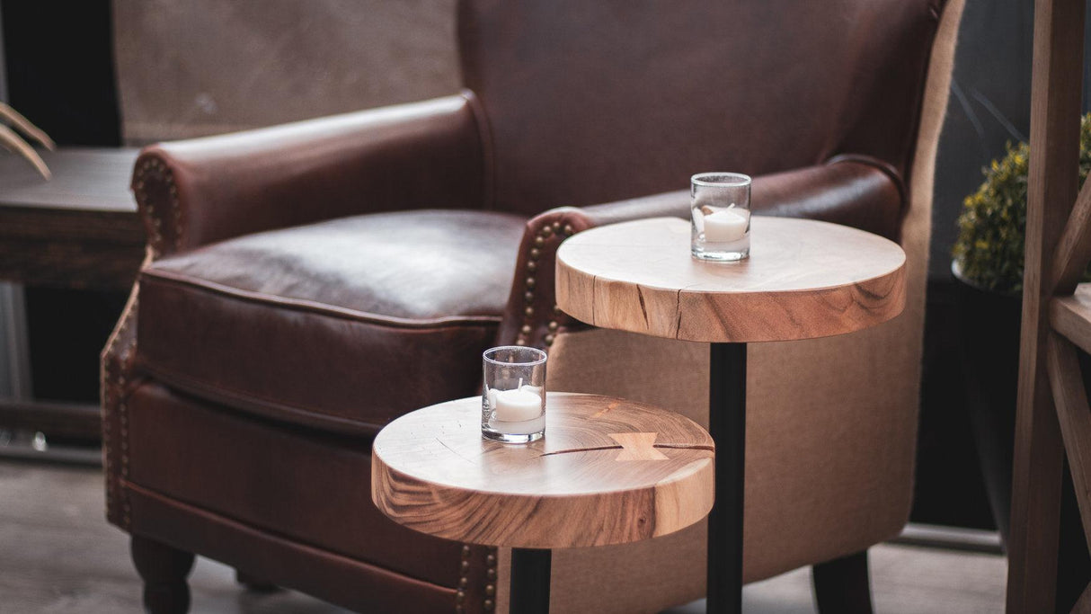 LH Home Organic Martini Tables (Set of 2)