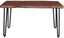 LH Home Organic Dining Table Matte Brown