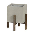 LH Home Patio Square Standing Pot - Natural Stone