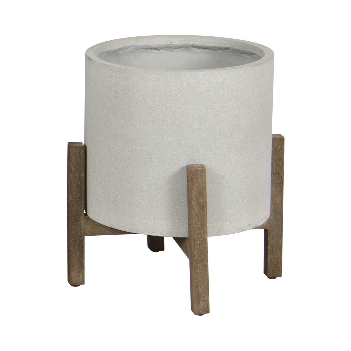 LH Home Patio Round Standing Pot - Natural Stone