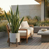 LH Home Patio Round Standing Pot - Natural Stone