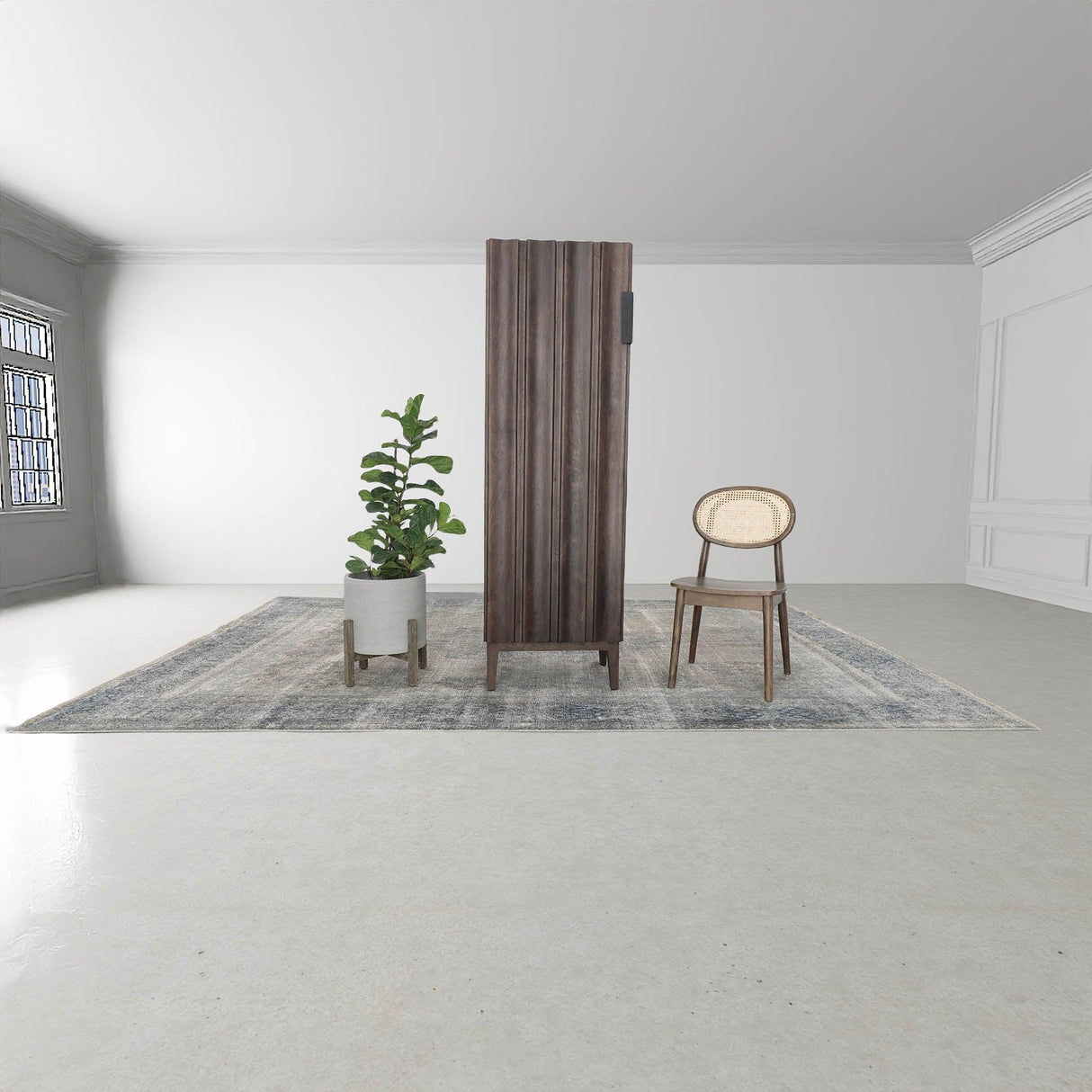 LH Home Patio Round Standing Pot - Natural Stone