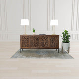 LH Home Patio Round Standing Pot - Natural Stone