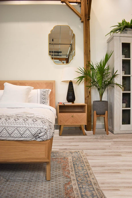 LH Home Patio Large Round Standing Pot - Grey Stone