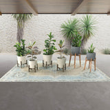 LH Home Patio Small Round Standing Pot - Grey Stone