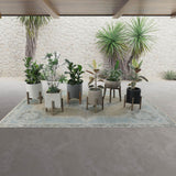 LH Home Patio Round Standing Pot Small - Brown Stone