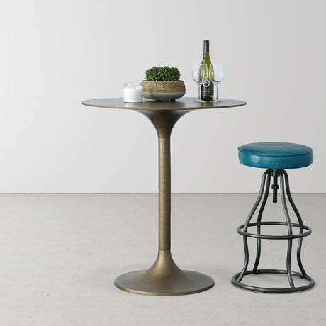 LH Home Nature Low Round Grass and Concrete Pot