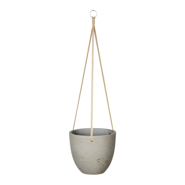 LH Home Classic Medium Hanging Pot - Cement Grey