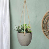 LH Home Classic Medium Hanging Pot - Cement Grey